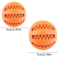 Rubber Chew & Treat Feeder Ball for Dogs & Cats