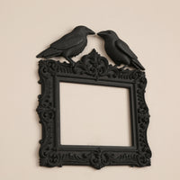 Dark Gothic double raven wall frame