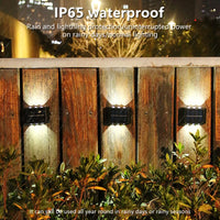 Solar outdoor wall light