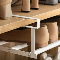 Under-shelf shoe rack