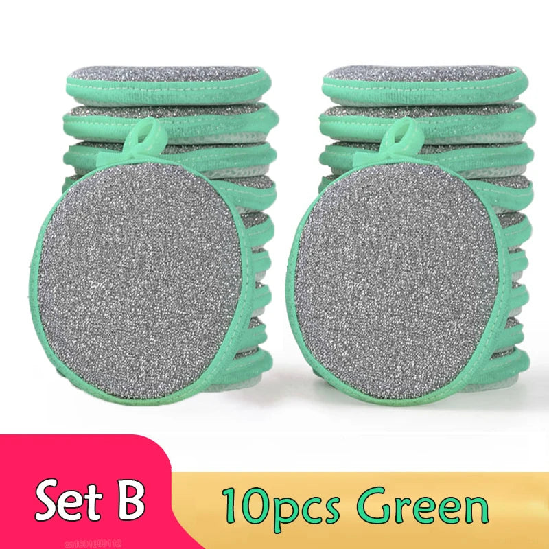 Double-Sided Dishwashing Sponges — Eco-Friendly, Pack of 5, 10 or 20