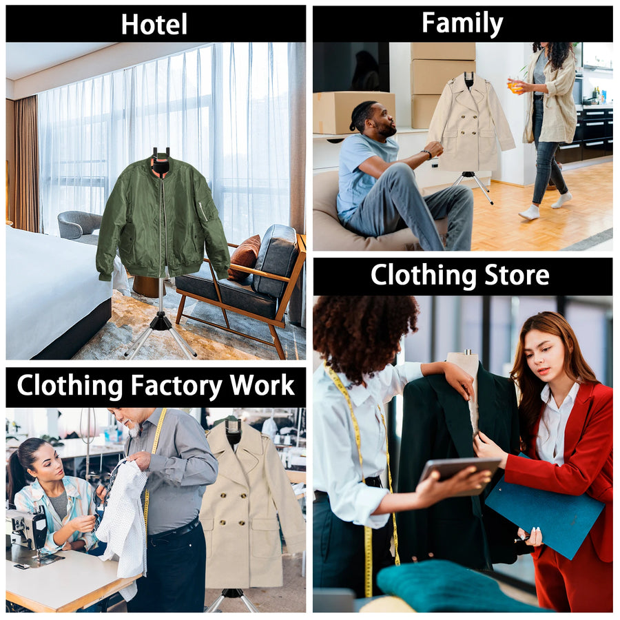 Telescopic garment steamer stand