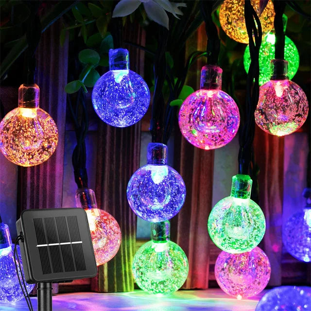 Solar Crystal Globe Lights