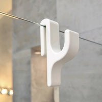 Shower Door Towel Hook for 8mm Glass Doors — No Drilling Required