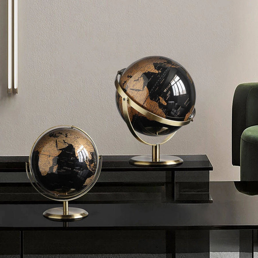Retro world globe