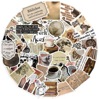 Dark academia sticker pack — 50 nostalgic designs