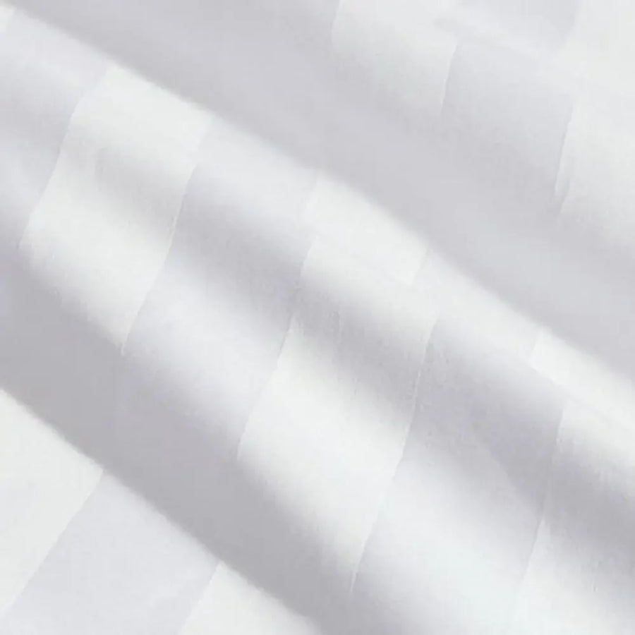 Pure White Cotton Pillowcase | Hotel-Grade Sateen