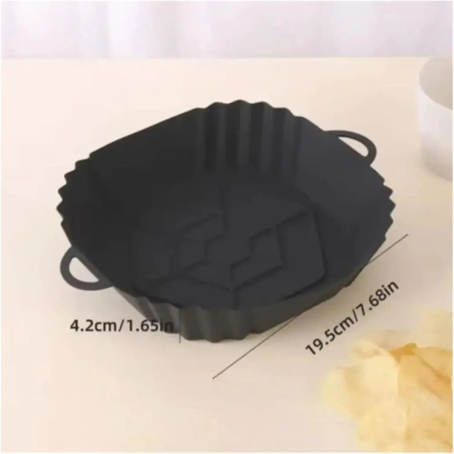 Reusable Silicone Air Fryer Liner — Foldable Non-Stick Baking Mat