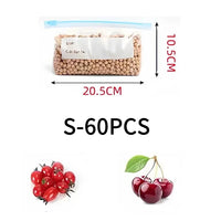 Reusable Food Storage Bags with Zipper, Leak-Proof & Airtight
