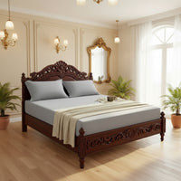 Brushed sateen fitted sheet