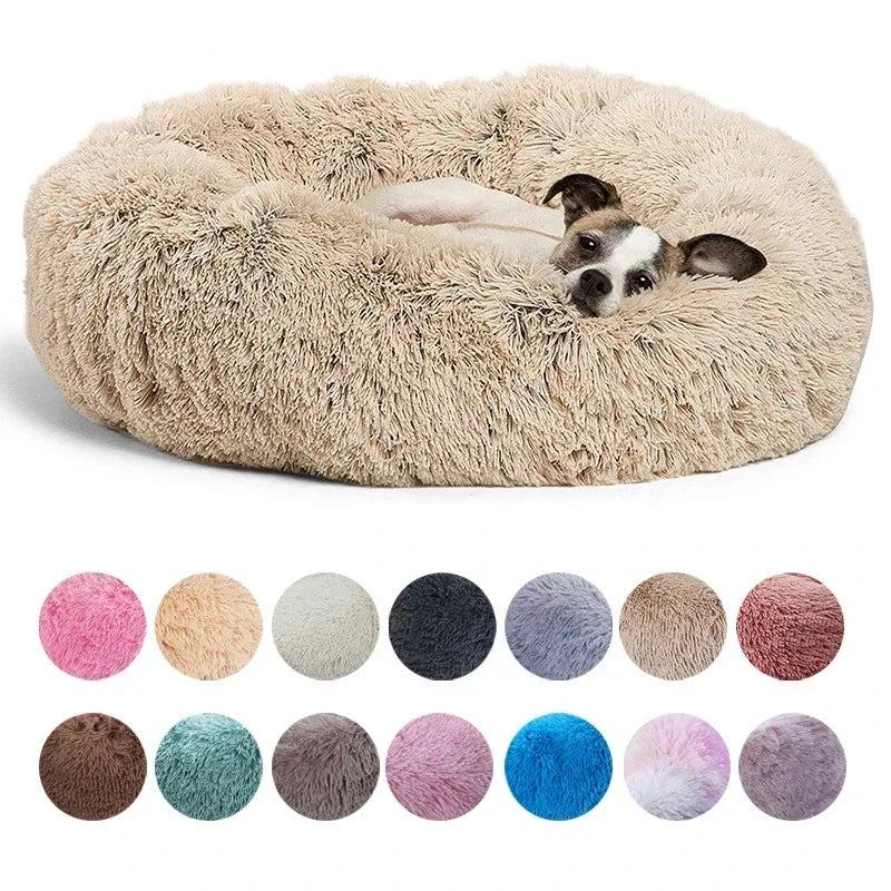 Round Plush Pet Bed | Dogs & Cats | 40–90cm