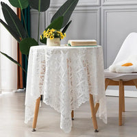 White Lace Tablecloth | Farmhouse & Pastoral Style | 60×60cm