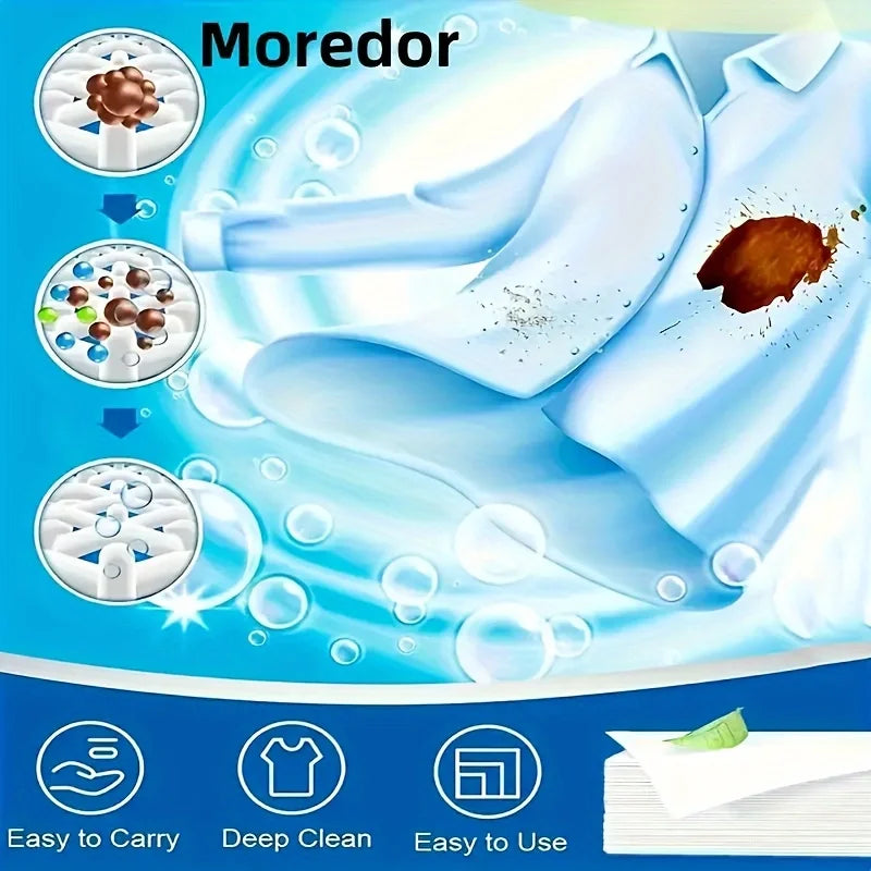 Plastic-Free Laundry Detergent Sheets — Hypoallergenic & Biodegradable, 50 Pack