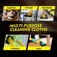 Microfiber Cleaning Cloths — Streak-Free, Reusable, Pack of 3–20