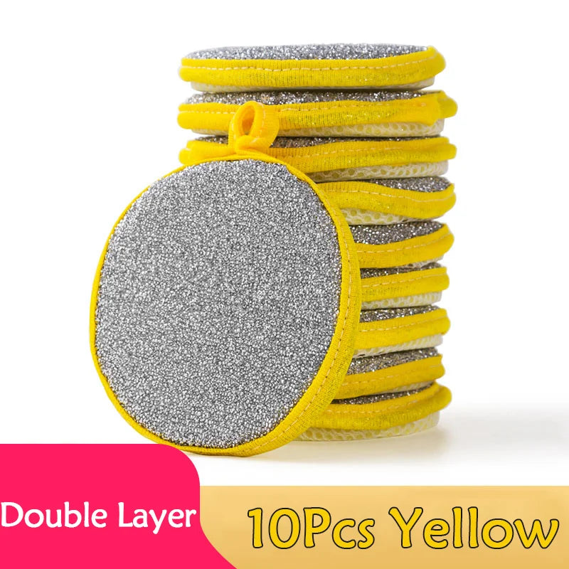 Double-Sided Dishwashing Sponges — Eco-Friendly, Pack of 5, 10 or 20