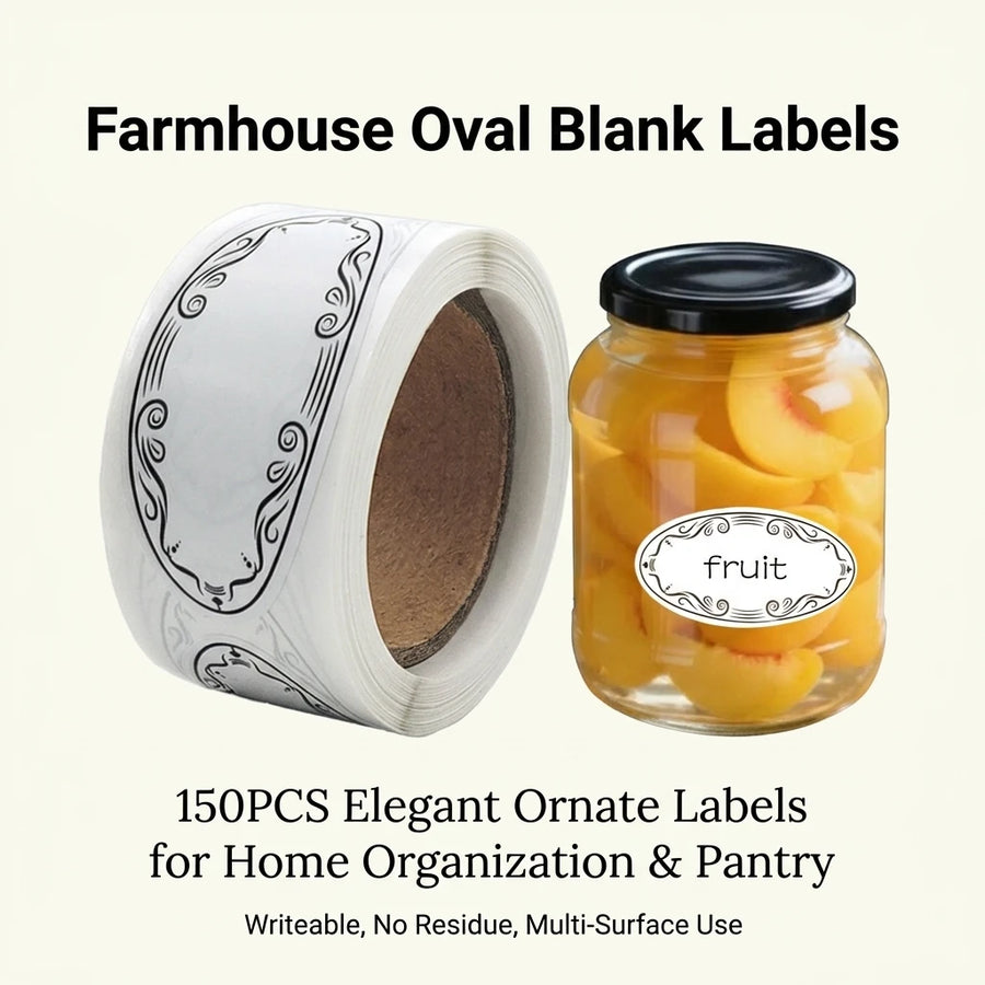 Fridge & Freezer Food Label Stickers — 150 per Roll, Food-Safe