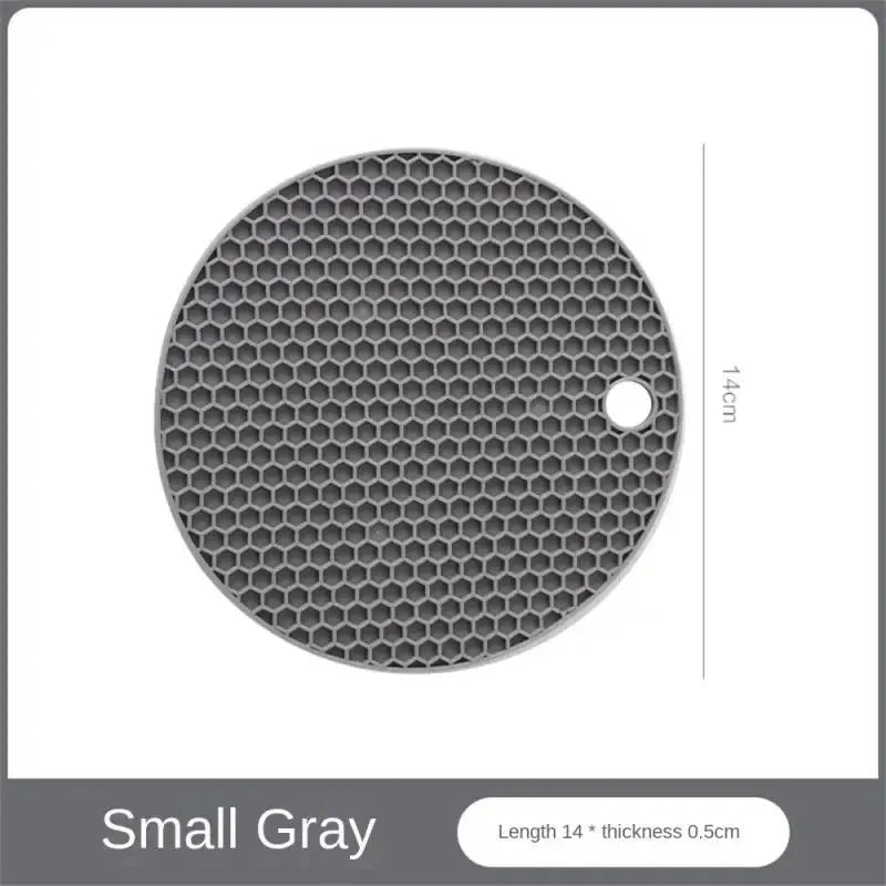 Silicone Honeycomb Table Mat — Anti-Slip Coaster & Pot Holder, Small or Large