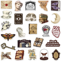 Dark academia vinyl sticker pack — 50 designs