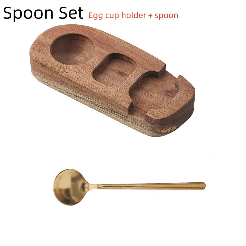 Wooden Egg Cup Tray