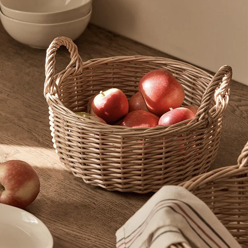 Natural Rattan Serving Tray