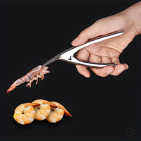 Stainless Steel Shrimp Deveiner & Peeler | Ergonomic Seafood Prep Tool
