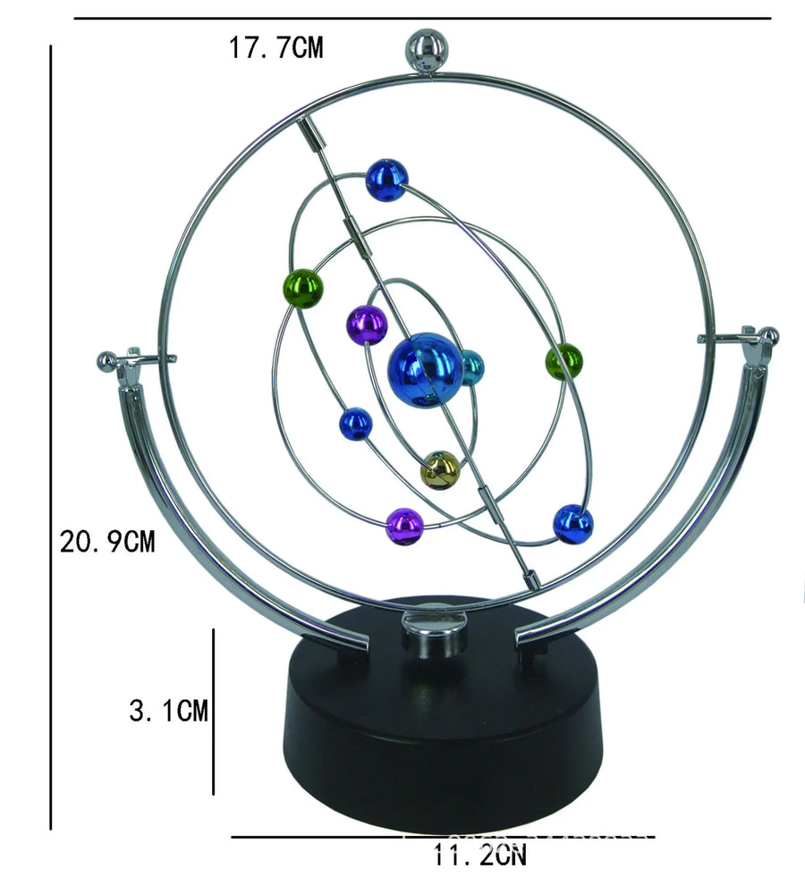 Perpetual motion celestial globe