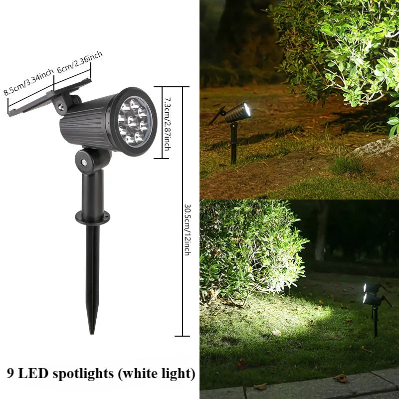Solar garden spotlight