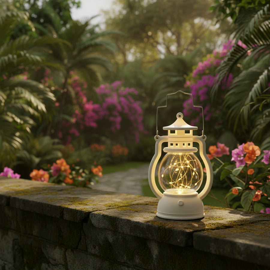 Retro Flameless LED Kerosene Lamp — Warm Light Candlestick, 7 Styles