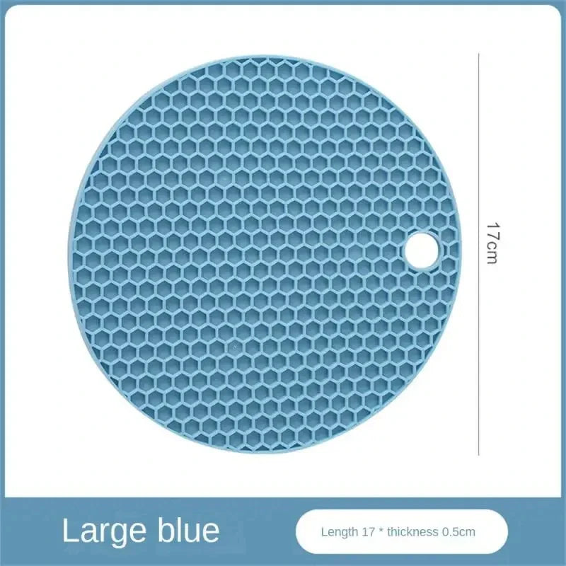 Silicone Honeycomb Table Mat — Anti-Slip Coaster & Pot Holder, Small or Large