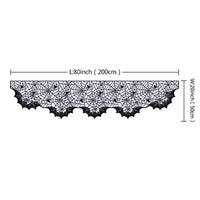 Lace Spider Web & Skeleton Fireplace Mantel Scarf