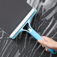 Window & Glass Squeegee with Built-In Spray Bottle