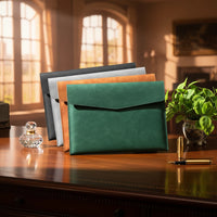 Faux Leather A4 File Organiser Bag
