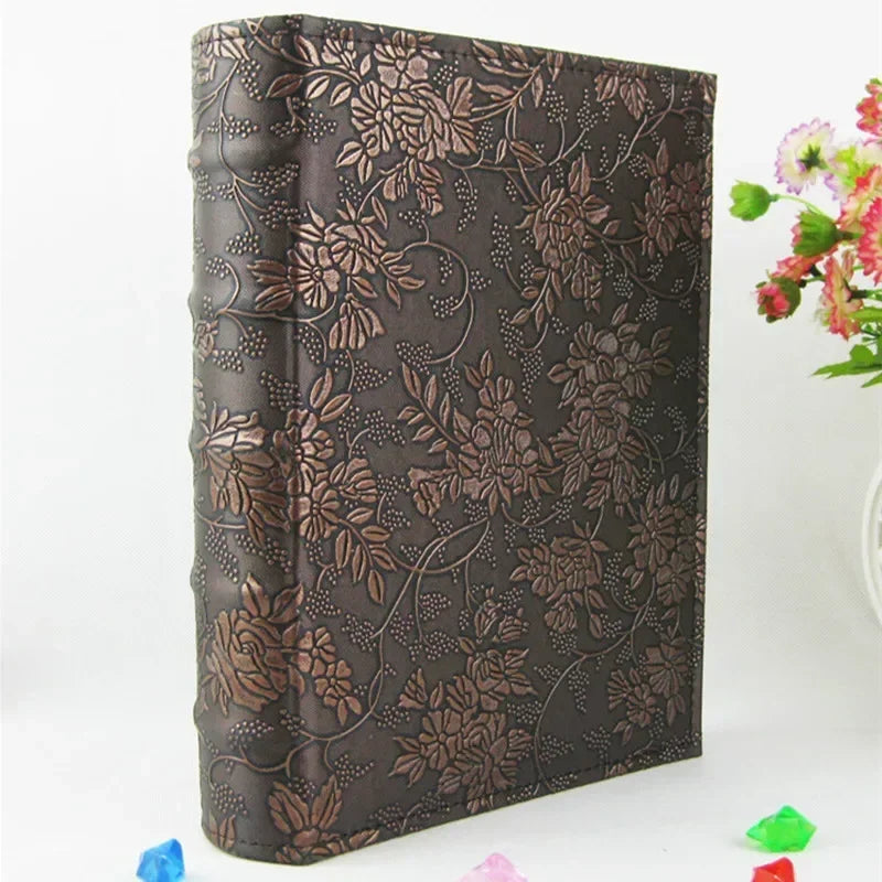 PU Leather Photo Album — 200+ Photos | 6-Inch Pockets | Gift Edition