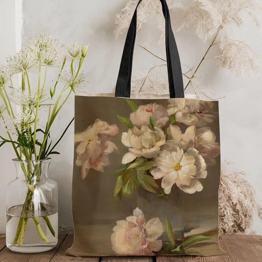 Still Life Painting Canvas Tote Bag — Eco Canvas | Large Capacity