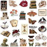 Dark academia vinyl sticker pack — 50 designs