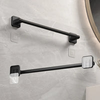 Self-Adhesive Towel Rail — No-Drill | White & Black | 30–80cm