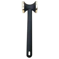 Heavy-Duty Stainless Steel Meat Tenderizer Hammer | Gold & Black