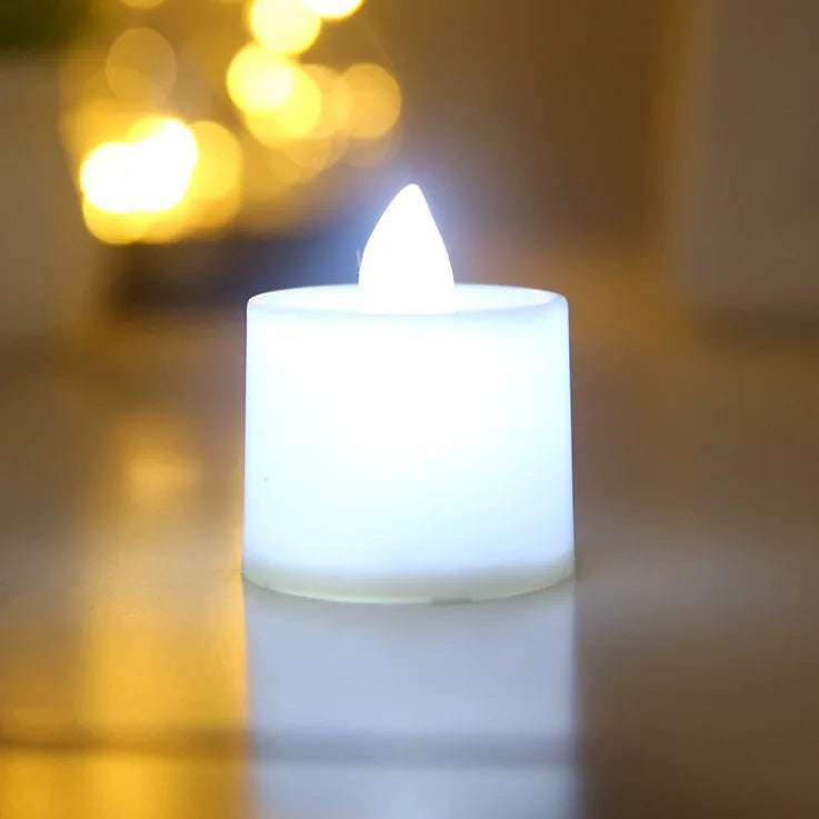 Flameless Battery LED Tea Candles — Realistic Flicker | Wedding & Home Décor