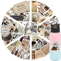 Dark academia sticker pack — 50 waterproof decals