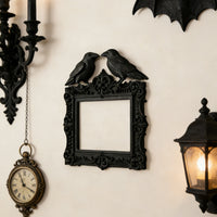 Dark Gothic double raven wall frame