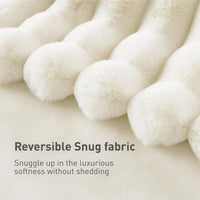 Reversible Double-Sided Throw Blanket — Striped & Solid | Skin-Soft | 8 Colours