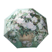 Fine Art Print Umbrella — Compact Foldable | UV & Rain | 9 Masterwork Designs