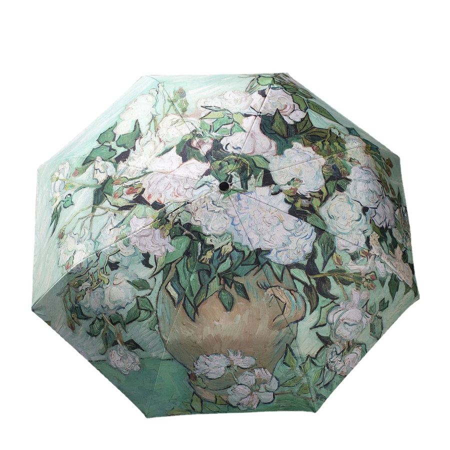 Fine Art Print Umbrella — Compact Foldable | UV & Rain | 9 Masterwork Designs