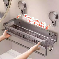 Suction Cup Bathroom Rack — No Drill Required