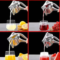 Manual Citrus Juicer — Hand Press Orange & Lemon Squeezer with Potato Masher