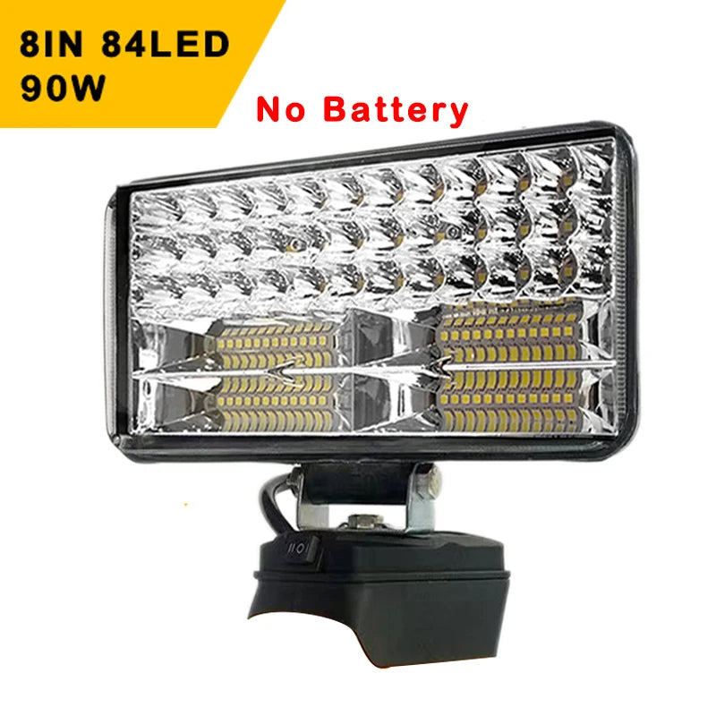 Portable cordless LED spotlight