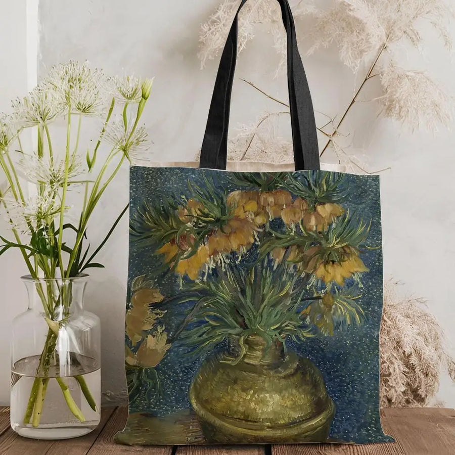 Still Life Painting Canvas Tote Bag — Eco Canvas | Large Capacity