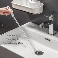 Flexible Drain Cleaning Brush — Sink, Shower & Pipe Hair Remover