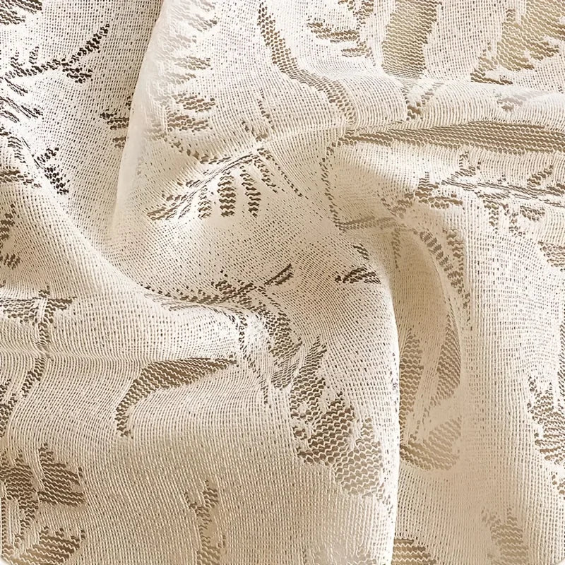 Moonlit Branch Jacquard Shower Curtain — Embossed Relief | Thickened Fabric | 2 Colours | 9 Sizes