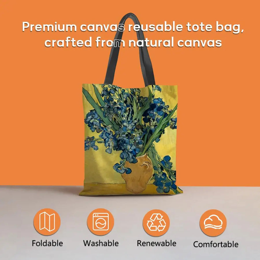 Still Life Painting Canvas Tote Bag — Eco Canvas | Large Capacity